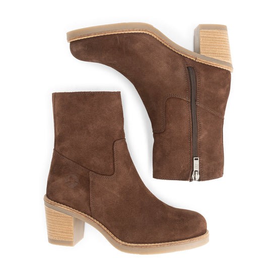 Indre Women - Ankle boots - Leather - Dark brown UPD