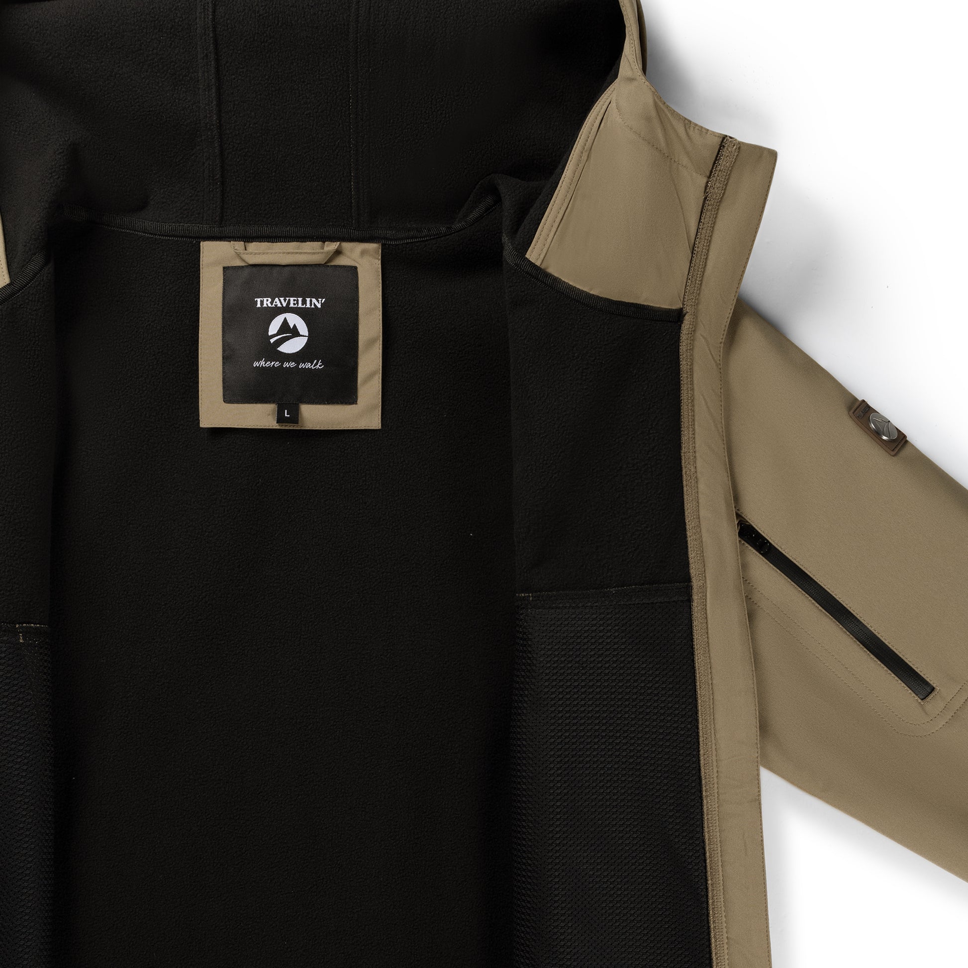 Stian - Waterproof softshell jacket - Men - Brown DCI