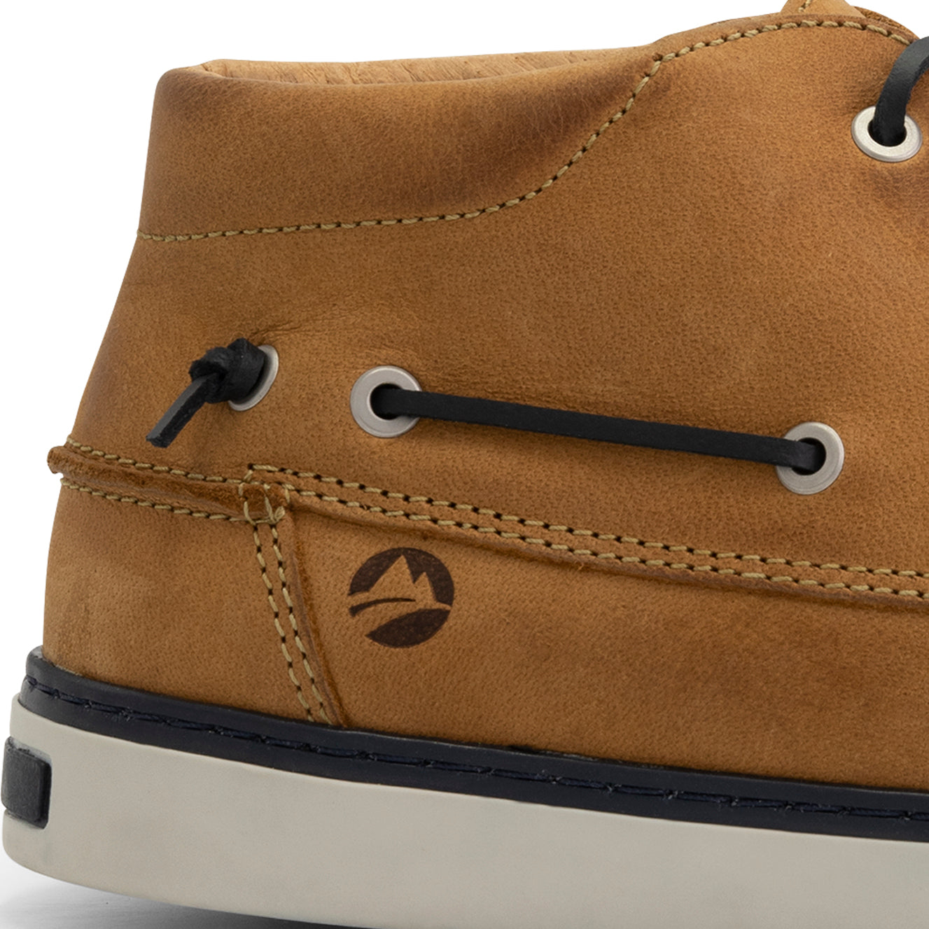 Helford Men - Mid lace-up shoes - Leather - Light brown DFH