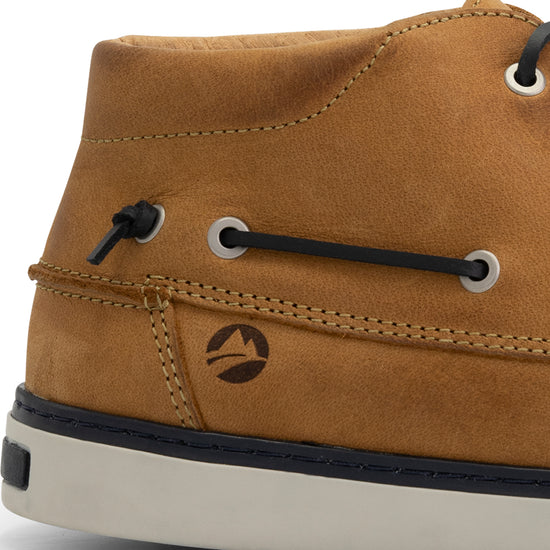Helford Men - Mid lace-up shoes - Leather - Light brown DFH