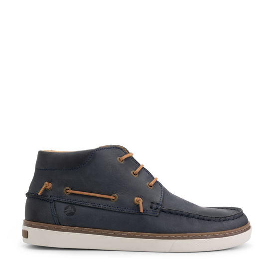 Helford Men - Mid lace-up shoes - Leather - Navy R