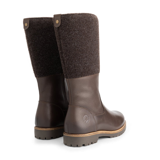 Skive Women - High boots - Wool/Felt - Dark brown BD