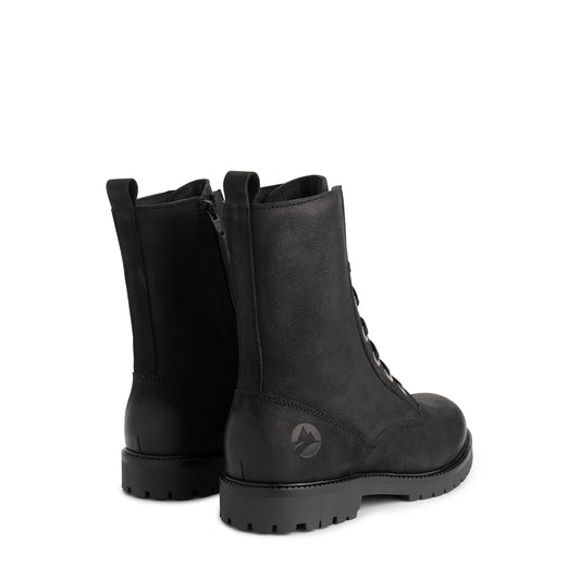 Bossvika Women - Lace-up boots - Nubuck - Black BD