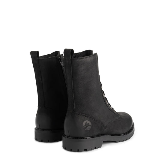 Bossvika Women - Lace-up boots - Nubuck - Black BD