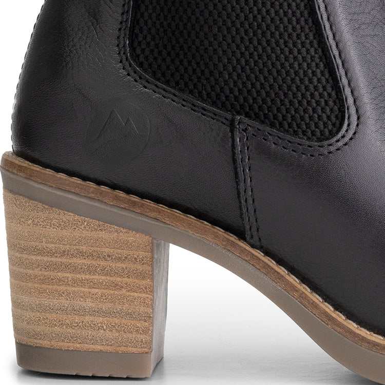 Ivry - Chelsea boot with heel - Women - Black DFH