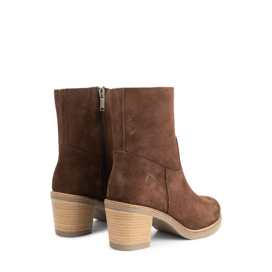 Indre Women - Ankle boots - Leather - Dark brown BD