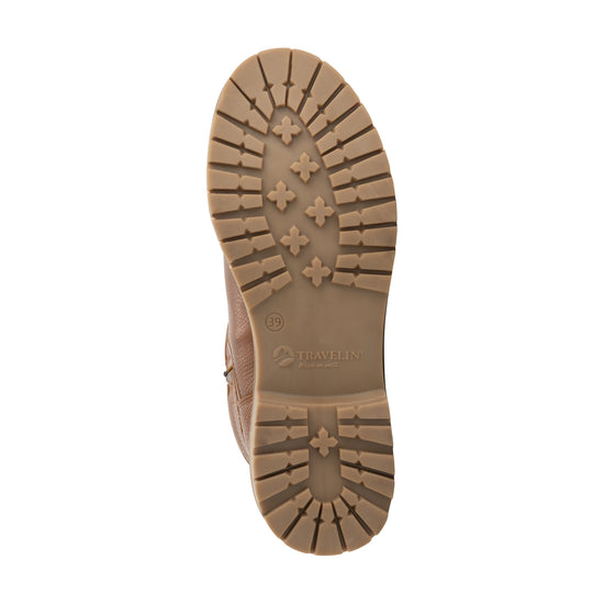 Trustrup Women - Biker boots - Wool-lined - Cognac UNS