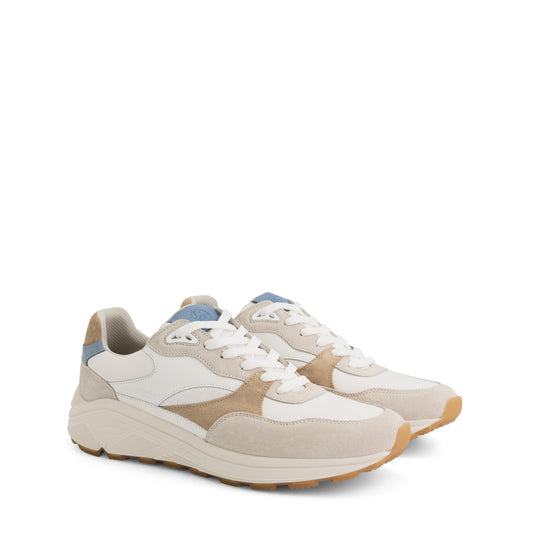 Romsey Men - Sneakers - Leather - Sand/Blue FRD