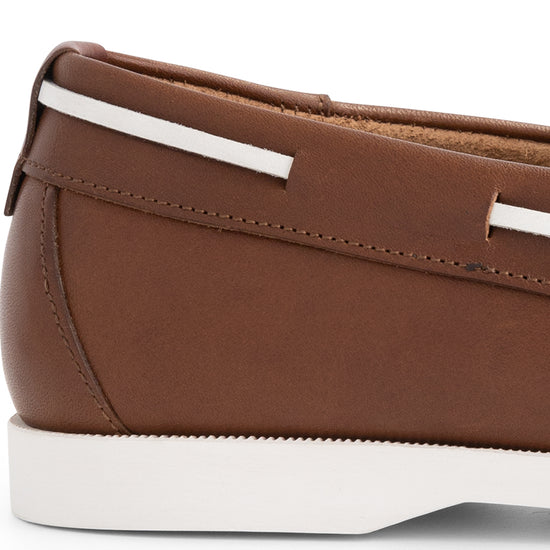 Eidfjord Men - Boat shoes - Leather - Brown DFH