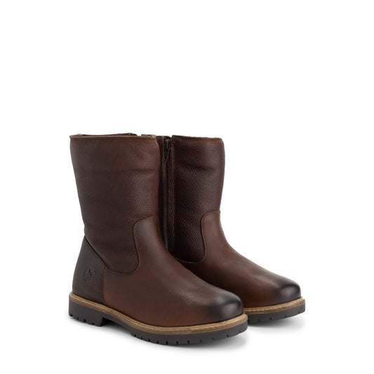 Bykland Women - Boots - Wool-lined - Dark brown FRD