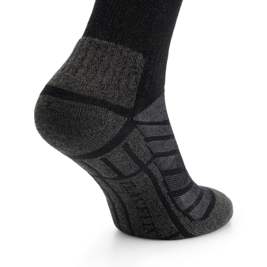 Travelin’ Bran Unisex 2-pack hiking socks – Seamless & breathable – Black ACC2