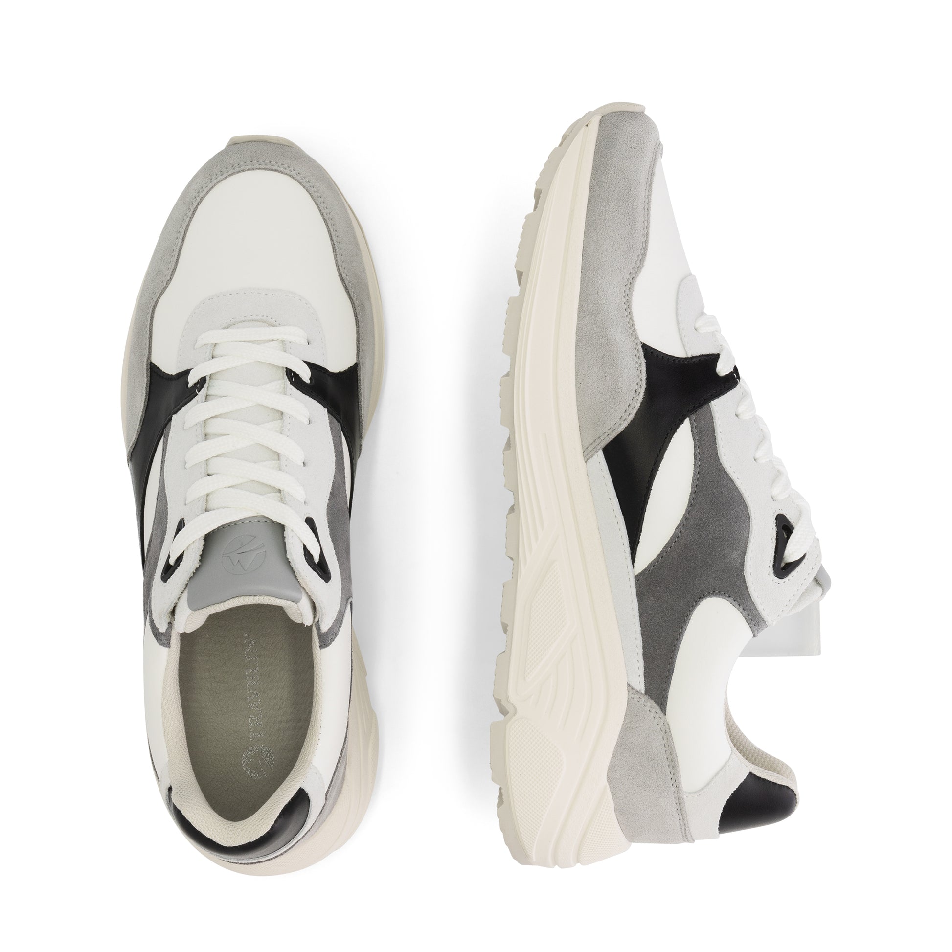 Rushden Men - Sneakers - Leather - Grey/Black UPD