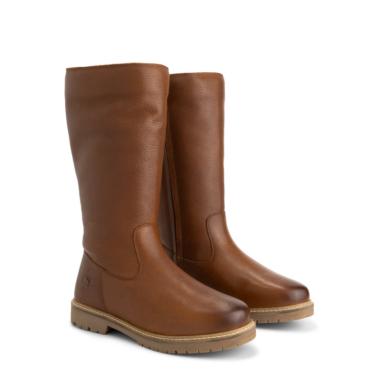 Forde Women - High boots - Wool-lined - Cognac FRD