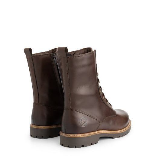 Forsol Women - Lace-up boots - Leather - Dark brown BD