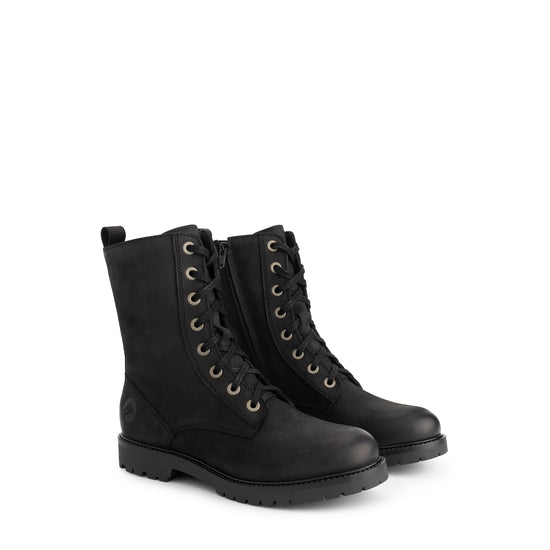 Bossvika Women - Lace-up boots - Nubuck - Black FRD