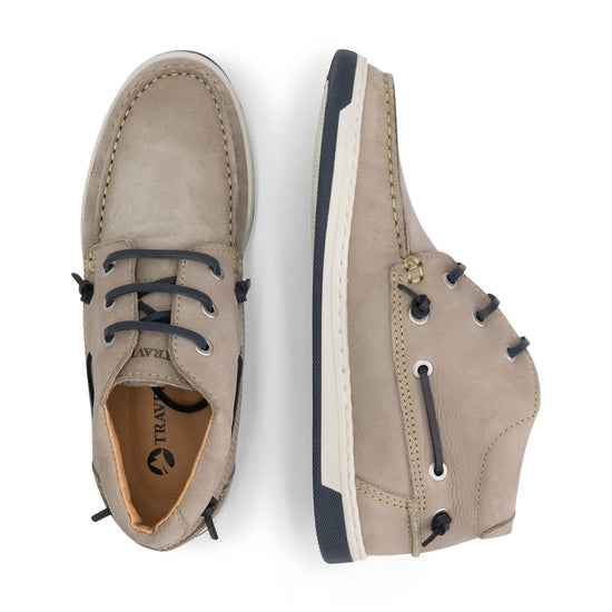 Maenporth Women - Mid lace-up shoes - Leather - Grey UPD