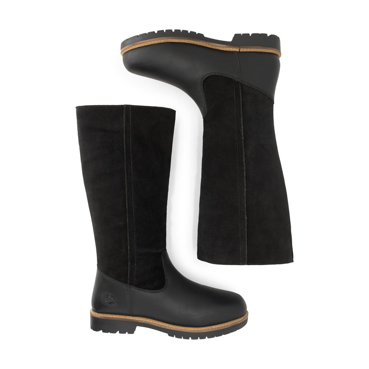 Mossoya Women - Outdoor Boots - Wool-Lined - Black UPD