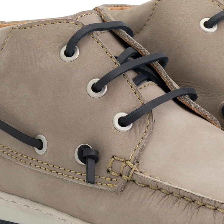 Maenporth Women - Mid lace-up shoes - Leather - Grey DFW