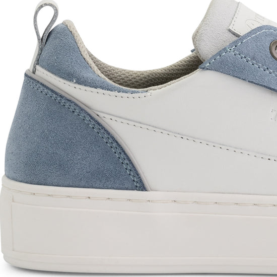 Caris Women - Sneakers - Leather - White/Light blue DFH