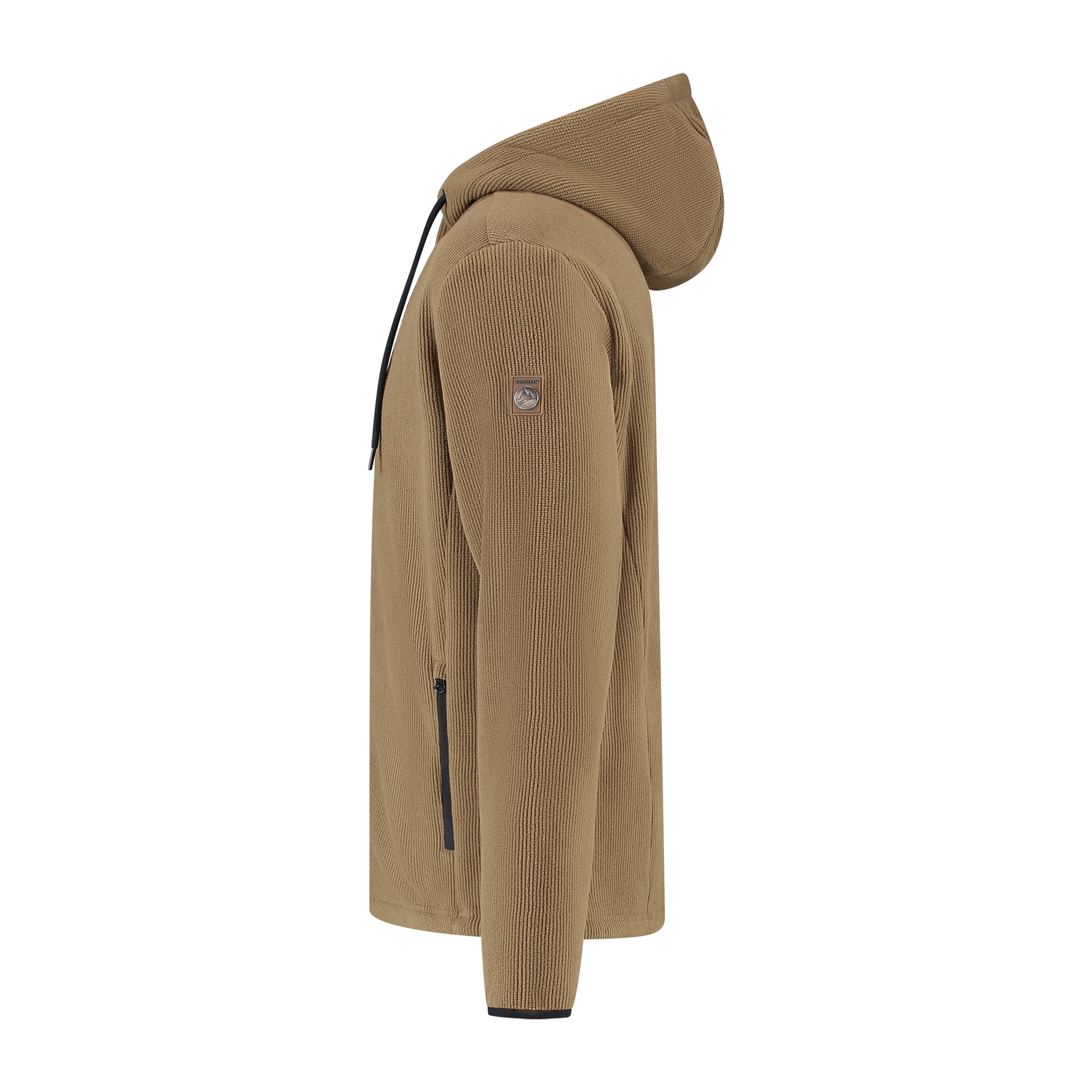 Karlson Men - Hooded Cardigan - Fleece - Brown L