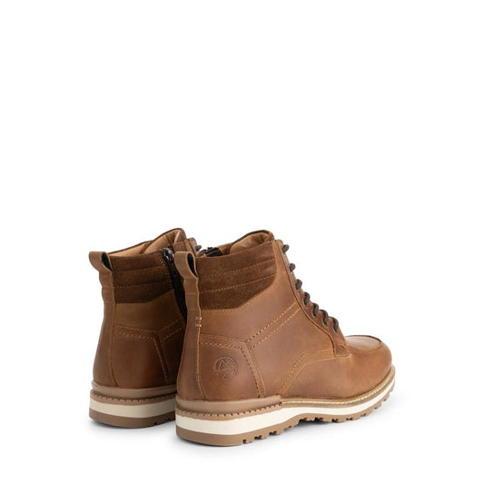 Lindved Men - Lace-up boots - Wool-lined - Cognac BD