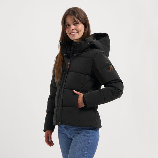 Norra Women - Puffer jacket - Water-resistant - Black MV
