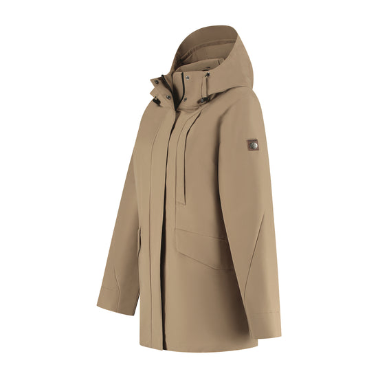 Leyla Women - Hardshell jacket - Waterproof - Light brown FL