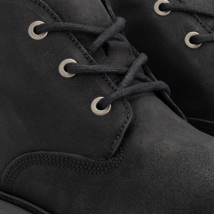 Thorning Men - Lace-up boots - Suede - Black DFW