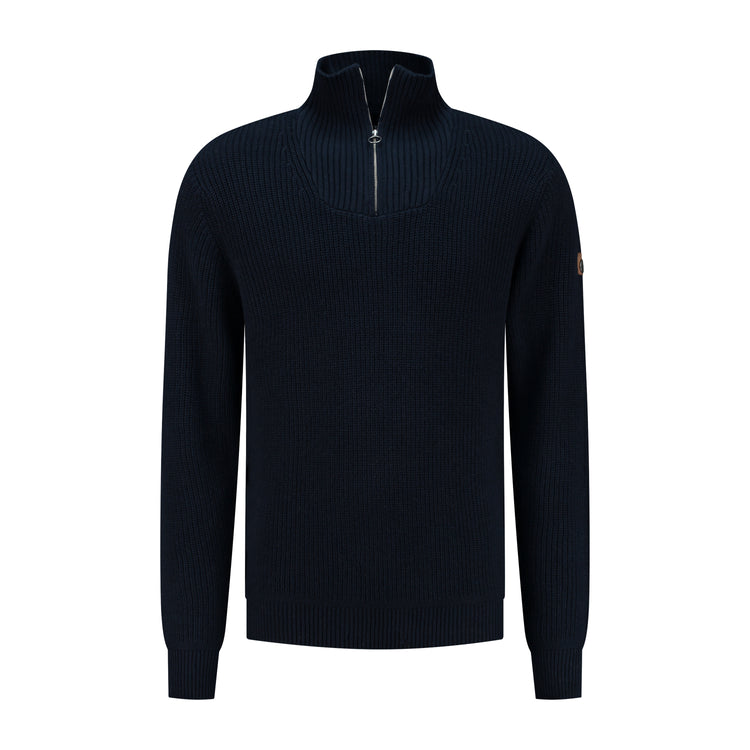 Brecon Men - Sweater - Cashmere blend - Navy F