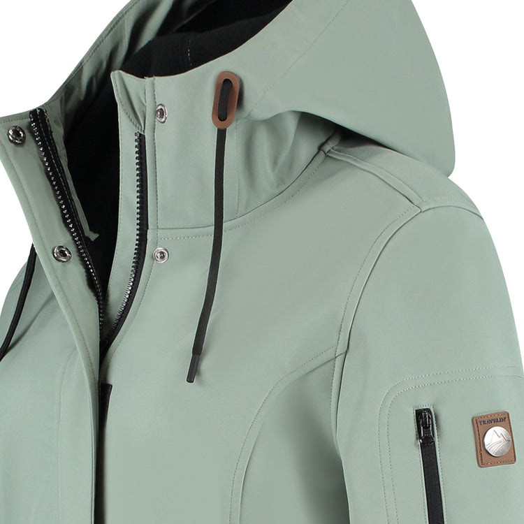 Malika - Waterproof softshell jacket - Women - Green DCB
