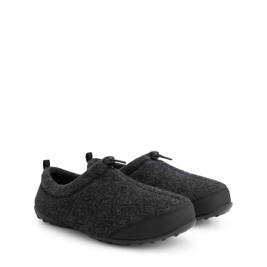 Back2Home Men - House slippers - Wool - Dark grey FRD