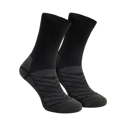 Travelin’ Bran Unisex 2-pack hiking socks – Seamless & breathable – Black ACC1