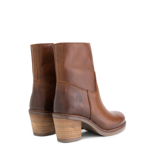 Isere Women - Ankle booties - Leather - Cognac BD
