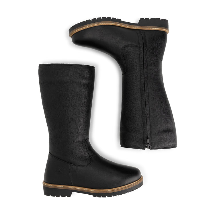 Forde Women - High boots - Wool-lined - Black UPD