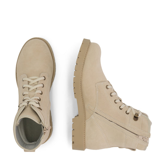 Blegna Women - Lace-up boots - Suede - Sand UPD