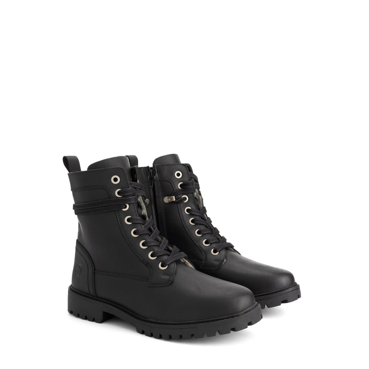 Logstrup Men - Lace-up boots - Wool-lined - Black FRD