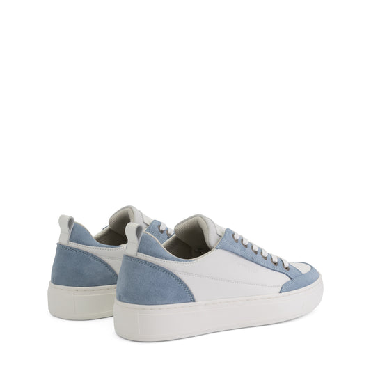 Caris Women - Sneakers - Leather - White/Light blue BD