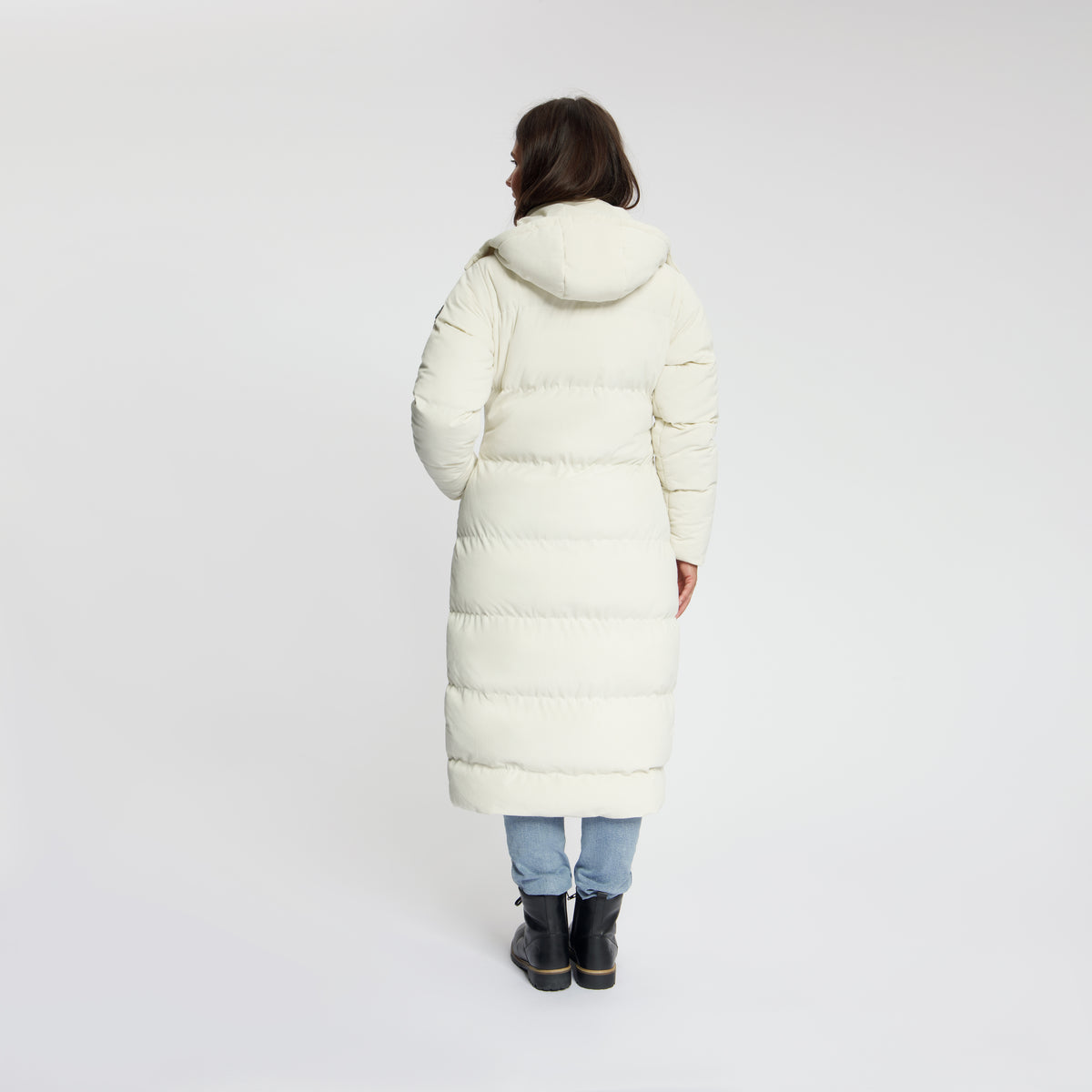 Umea Women - Puffer Winter Jacket - Corduroy - Off-White MV3
