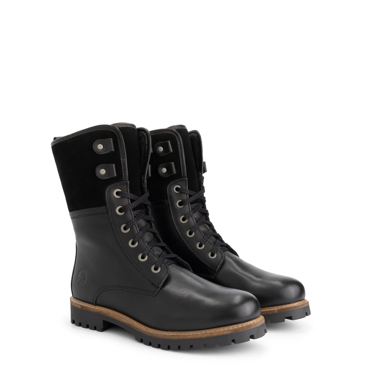 Jostedal Men - Lace-up boots - Wool-lined - Black FRD