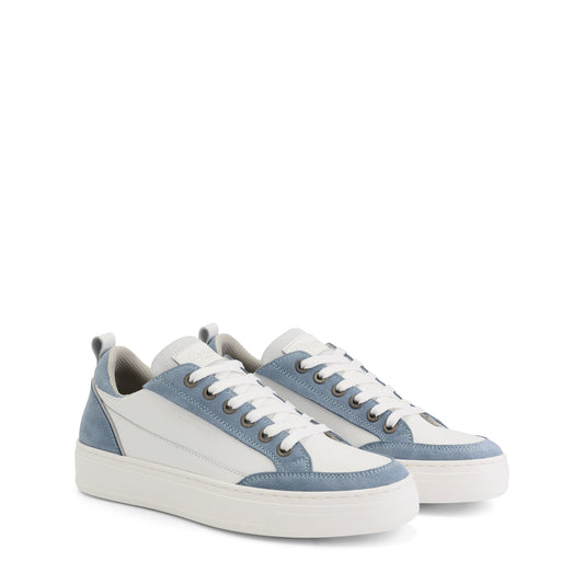 Caris Women - Sneakers - Leather - White/Light blue FRD