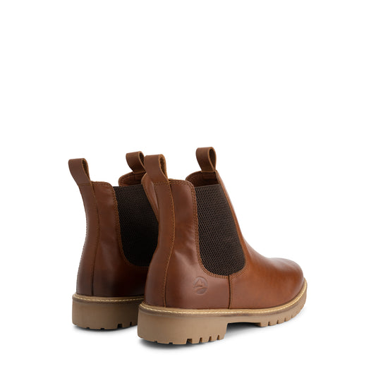 Hemsedal Men - Chelsea Boots - Wool-Lined - Cognac BD