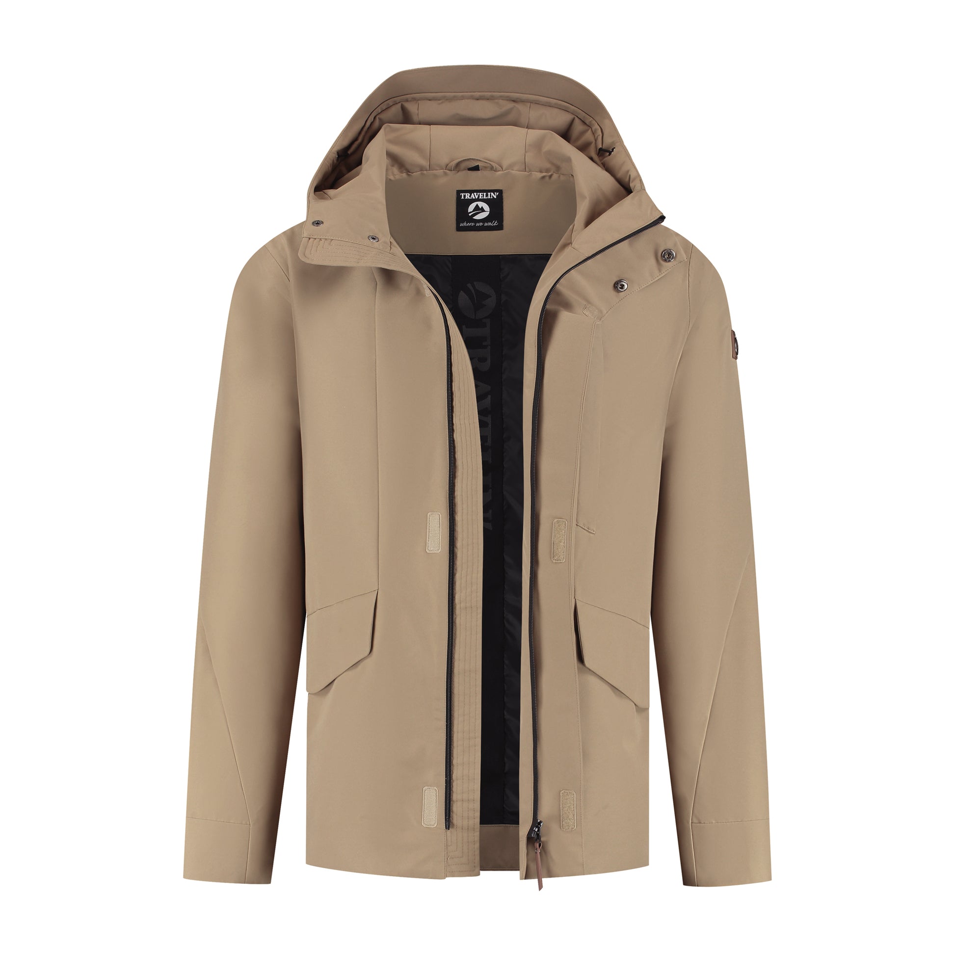 Lefi Men - Hardshell jacket - Waterproof - Light brown CVO