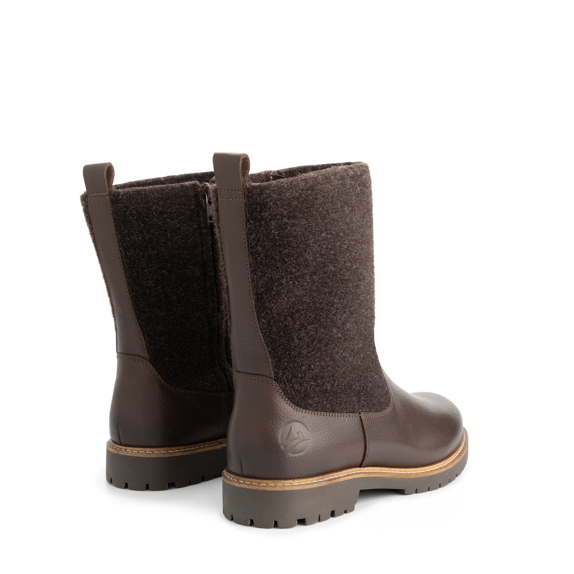 Tanae Women - Boots - Wool/Felt - Dark brown BD