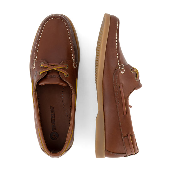 Exmouth Women - Boat shoes - Leather - Brown UPD