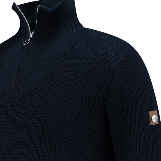 Brecon Men - Sweater - Cashmere blend - Navy DCB