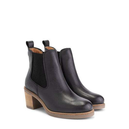 Ivry - Chelsea boot with heel - Women - Black FRD