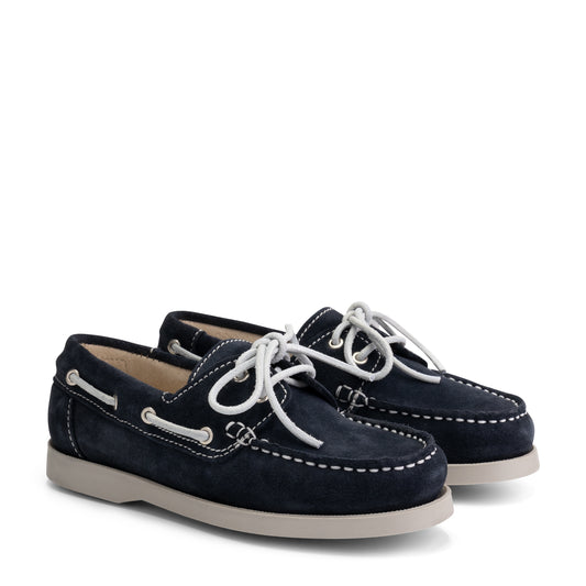 Foss Kids - Boat shoes - Suede - Navy FRD