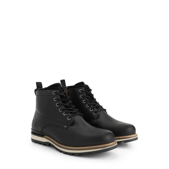 Mosbjerg Men - Lace-up boots - Wool-lined - Black FRD