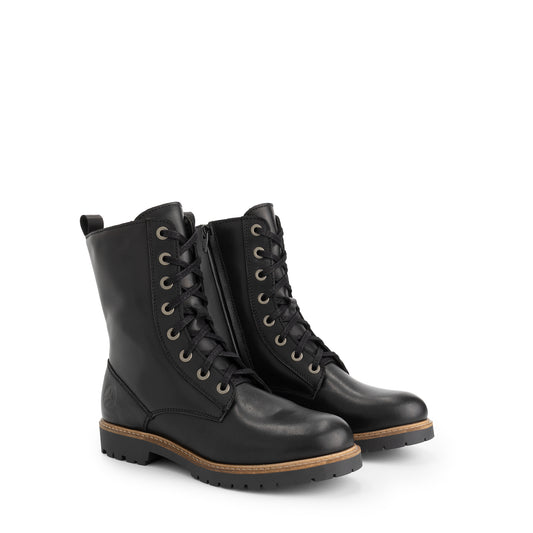 Ranelva Women - Lace-up boots - Wool-lined - Black FRD