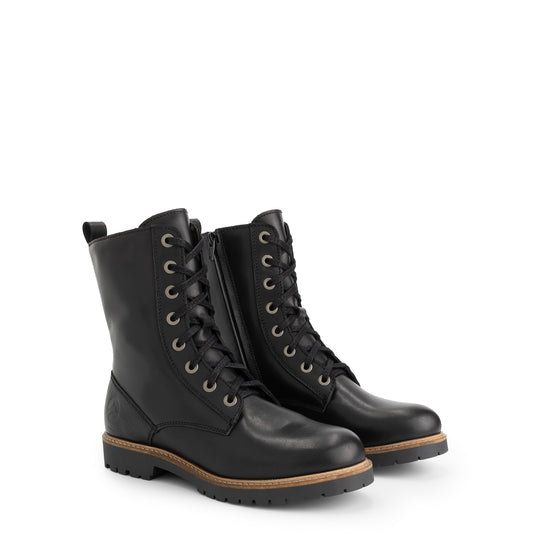 Ranelva Women - Lace-up boots - Wool-lined - Black FRD